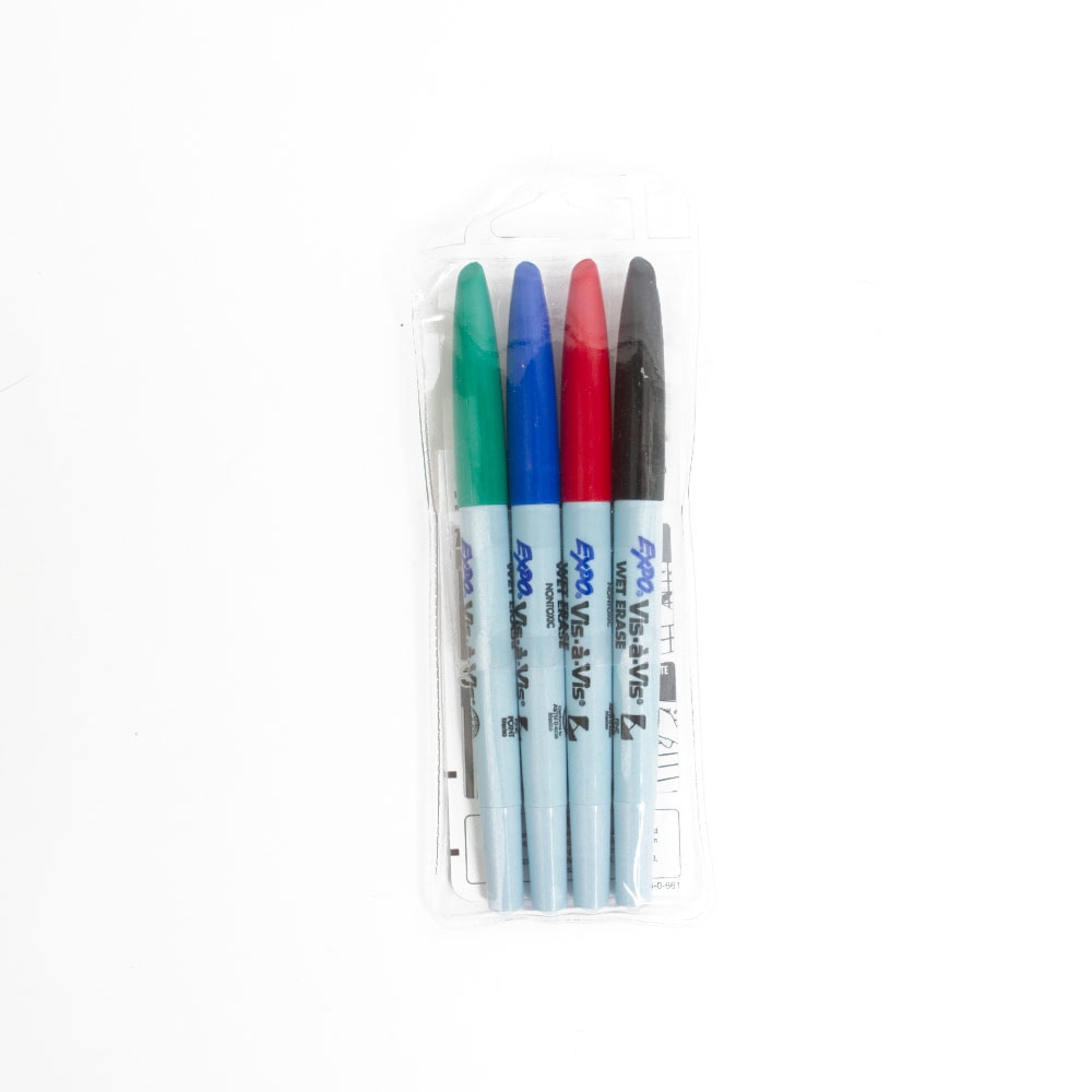 Sanford, Expo, Vis-a-Vis, Wet-Erase, Marker, 4 Set